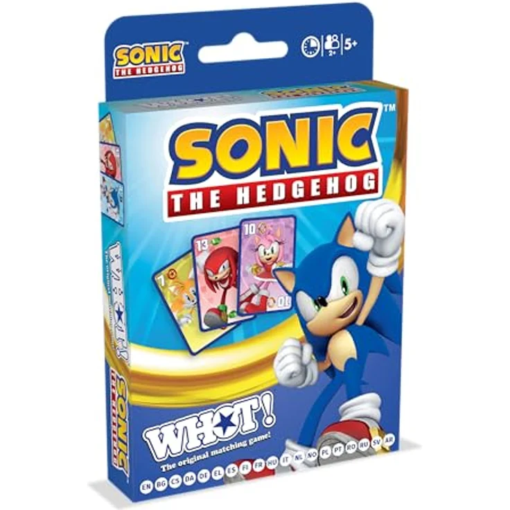 Winning Moves Sonic the Hedgehog WHOT!, Kartenspiel mit ikonischen Charakteren und speziellen Fähigkeiten, Französisch – Bild 2