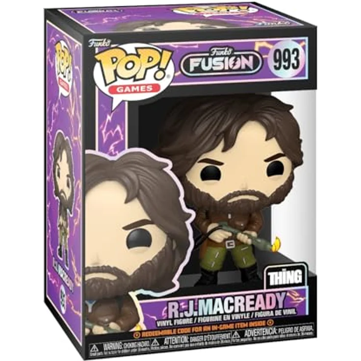 Funko POP! Games: Fusion - R.J MacReady - The Thing - Vinyl-Sammelfigur - Geschenkidee - Offizielle Handelswaren - Spielzeug Für Kinder und Erwachsene - Video Games Fans - 9,5 cm - Haltbares Vinyl - The Thing Merchandise – Bild 1