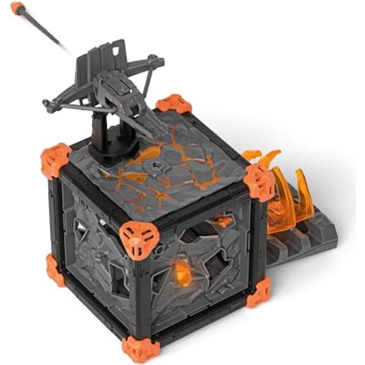 Schleich BattleCave Lavabär, Eldrador Creatures mit feuerrotem Fell und Lava-Weltenkristall, 15 cm – Bild 4