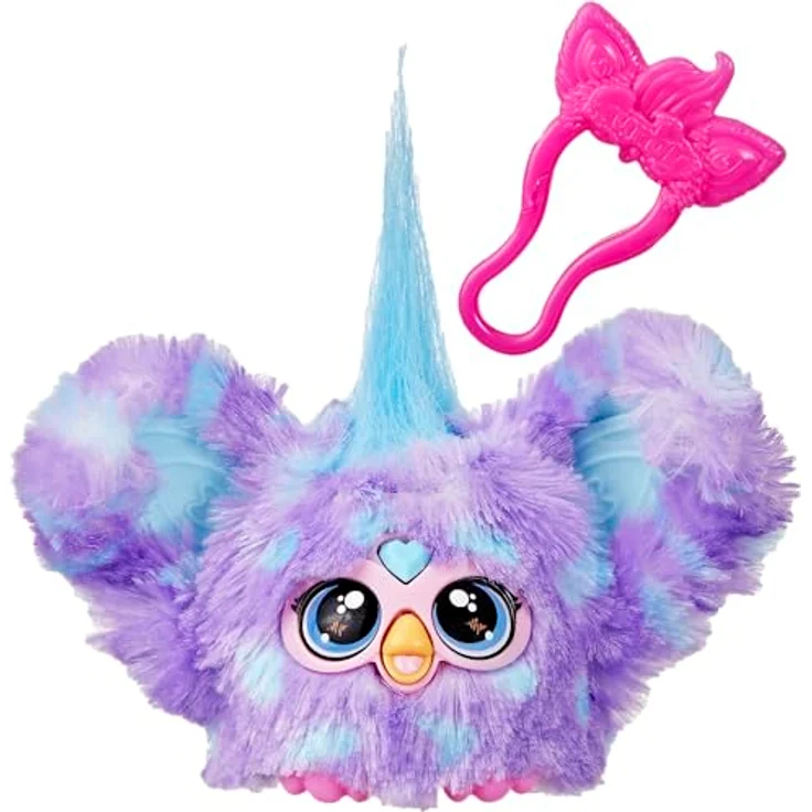 Furby Furblets Groo-Vee Mini, Interaktives Plüschtier mit über 45 Geräuschen in Furbisch, Pastellfarben, Lila, für Kinder ab 6 Jahren – Bild 1