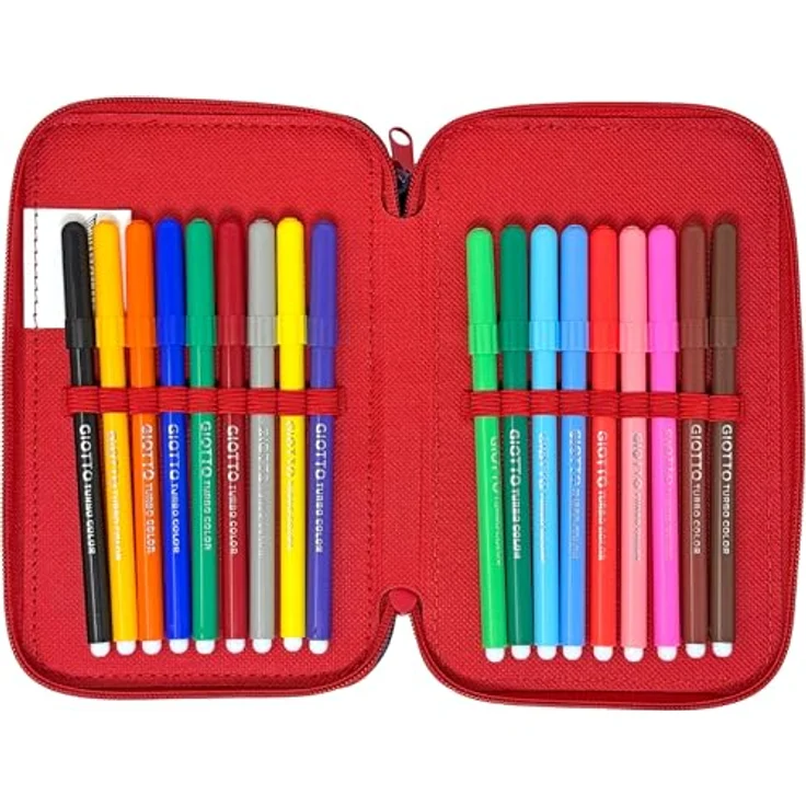 Clondo 3-Fach Federmäppchen für Spiderman Fans, 44-teilig, mit Stiften, Buntstiften und Schere, offizielles Gadget für Grundschule und Geschenke – Bild 4