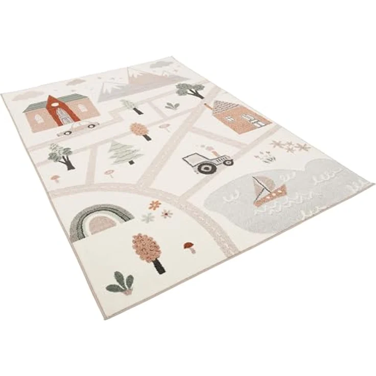 Pergamon Kinder Teppich Softstar Kids Little City, Gewebt aus 100% Polypropylen, schadstoffgeprüft nach Öko-Tex Standard 100, 5 Größen verfügbar – Bild 2