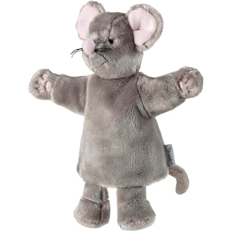 Sterntaler Kinder Handpuppe Maus, weiches Spielzeug für Kasperle Theater und Rollenspiele, kuschelige Materialien, für Mädchen und Jungen – Bild 4