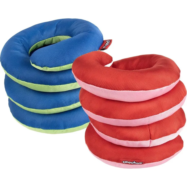 COOCKOO Hunde Zerrspielzeug Ringo Reggie, robustes zweifarbiges Spiralspielzeug aus Polyester für drinnen und draußen