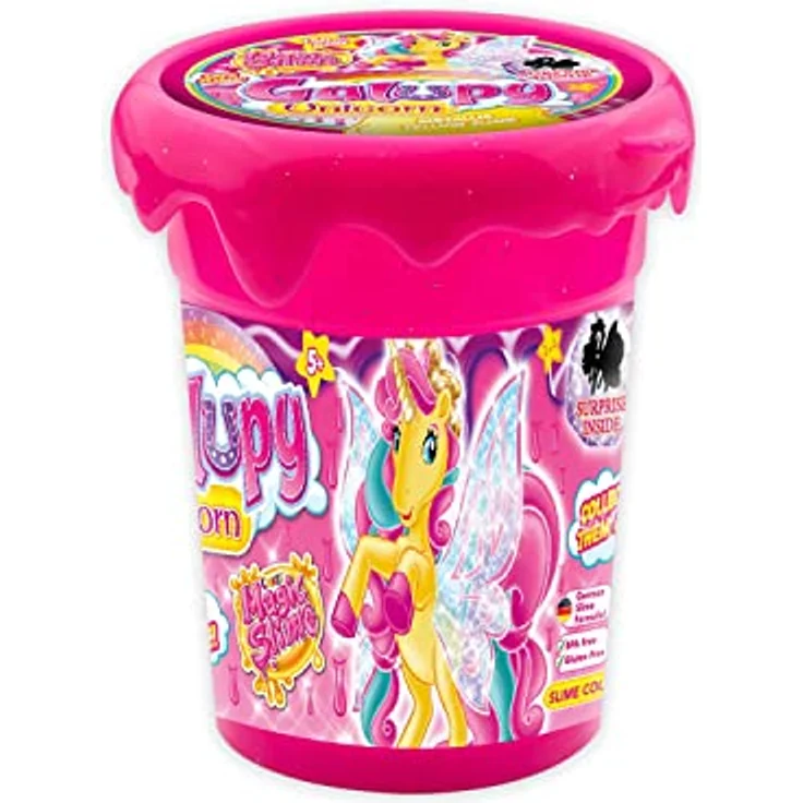 CRAZE Magic Slime GALUPY Unicorn, Bunter Kinderschleim mit Einhorn Spielfigur, 3x150 ml, sicher und geruchsneutral – Bild 2