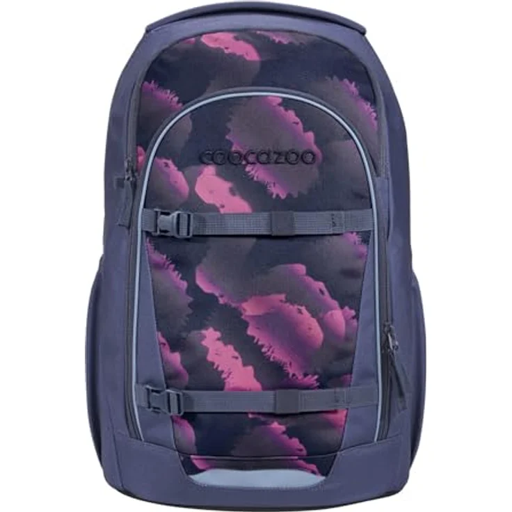 Coocazoo Every „Berry Marble“, ergonomischer Schulrucksack, höhenverstellbar, 30 Liter Volumen, lila-rosa, mit Brust- und Hüftgurt, ab 3. Klasse – Bild 1