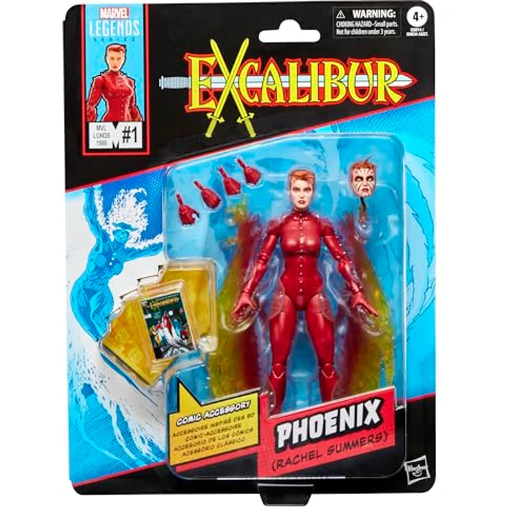 Marvel Legends Series Phoenix (Rachel Summers), X-Men Action-Figur mit 8 Accessoires, 15 cm, beweglich – Bild 1
