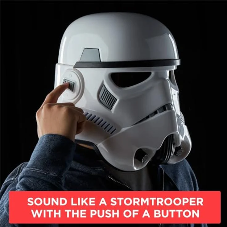 Hasbro Stormtrooper Helm, 1:1 Replika aus Rogue One: A Star Wars Story, elektronisch mit Stimmverzerrung, Weiß, One Size – Bild 6