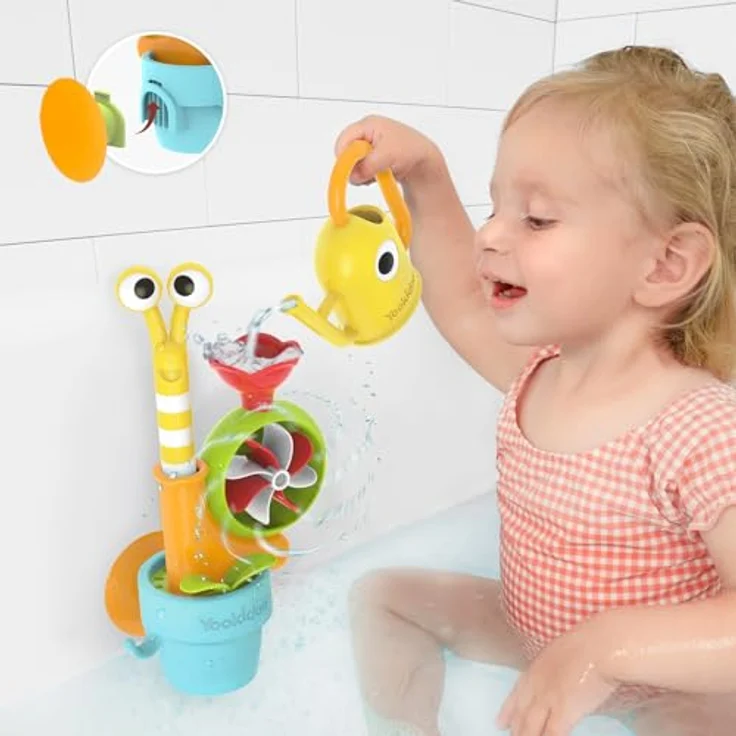 Yookidoo Pop Up Wasserschnecke, interaktives Badespielzeug mit drehender Muschel für Kleinkinder ab 18 Monaten – Bild 2