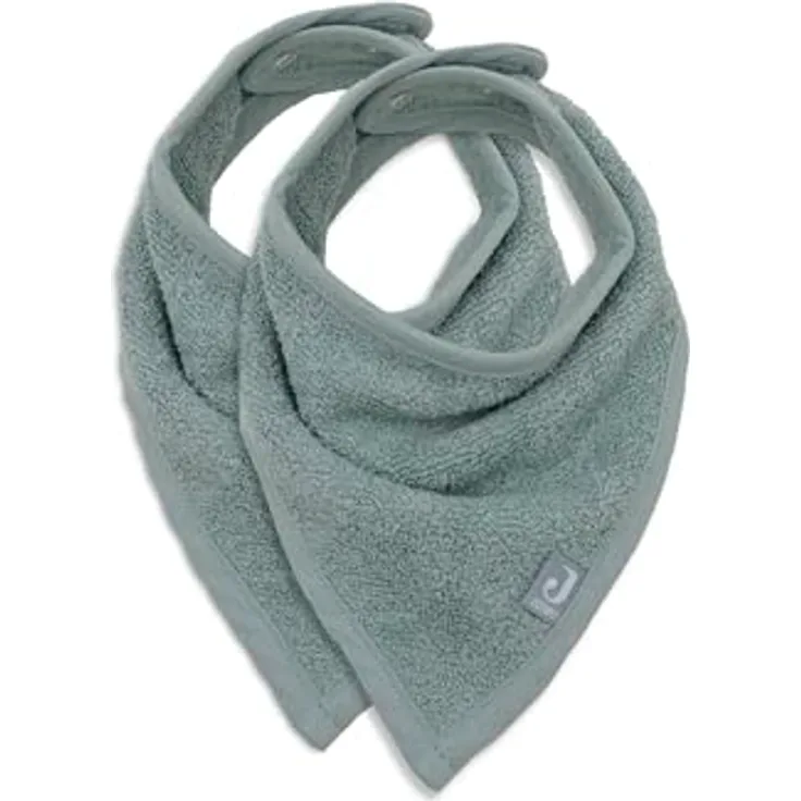 Jollein Sabberlätzchen Baby - Bandana - Sea Green - 2er Pack - 100% Baumwolle - Mit Klettverschluss