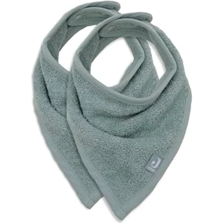 Jollein Sabberlätzchen Baby - Bandana - Sea Green - 2er Pack - 100% Baumwolle - Mit Klettverschluss – Bild 1