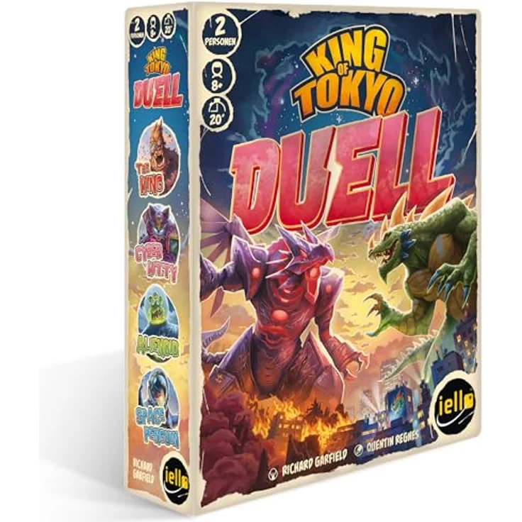 IELLO King of Tokyo: Duell | Strategisches Würfelspiel für 2 Spieler | Spannende Monsterkämpfe mit einzigartigen Superkräften | Spielzeit ca. 30 Minuten – Bild 1