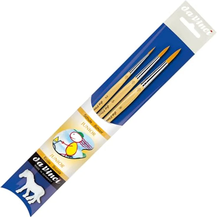 DA VINCI Pinselset Junior 3 Pinsel (2,5,8) – Bild 3