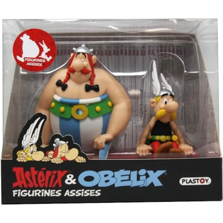 Plastoy Asterix und Obelix Figur Set, detailreiche Sammelfiguren aus hochwertigem Kunststoff, 12 cm und 13,5 cm hoch – Bild 6