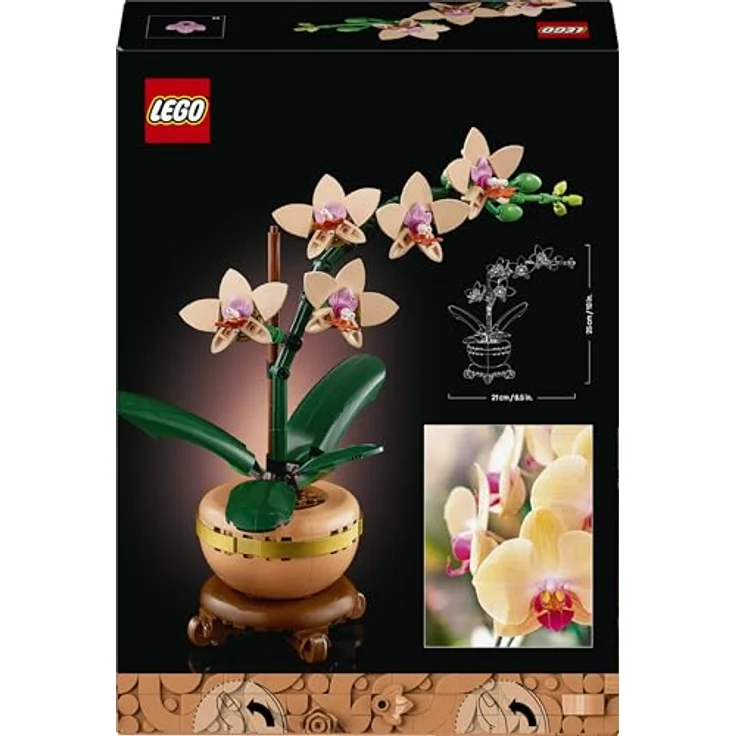 LEGO LEGO® Botanicals Mini-Orchidee 10343, Kunstblumen Set mit 274 Teilen, terrakottafarbener Blumentopf – Bild 13