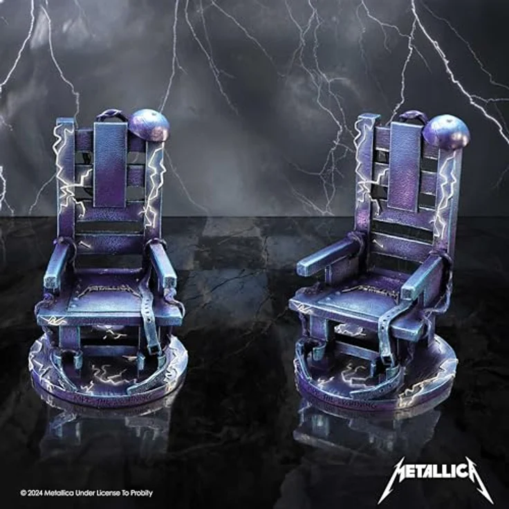 Nemesis Now Metallica Ride the Lightning Figur, 15 cm, handbemalt, blau, Sammelfigur – Bild 8