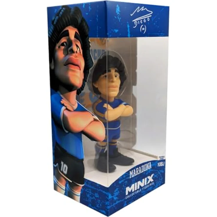 MINIX Diego Maradona Figur in Gelb und Blau, 12 cm, Sammlerstücke für Fußballfans - MN13180 – Bild 5