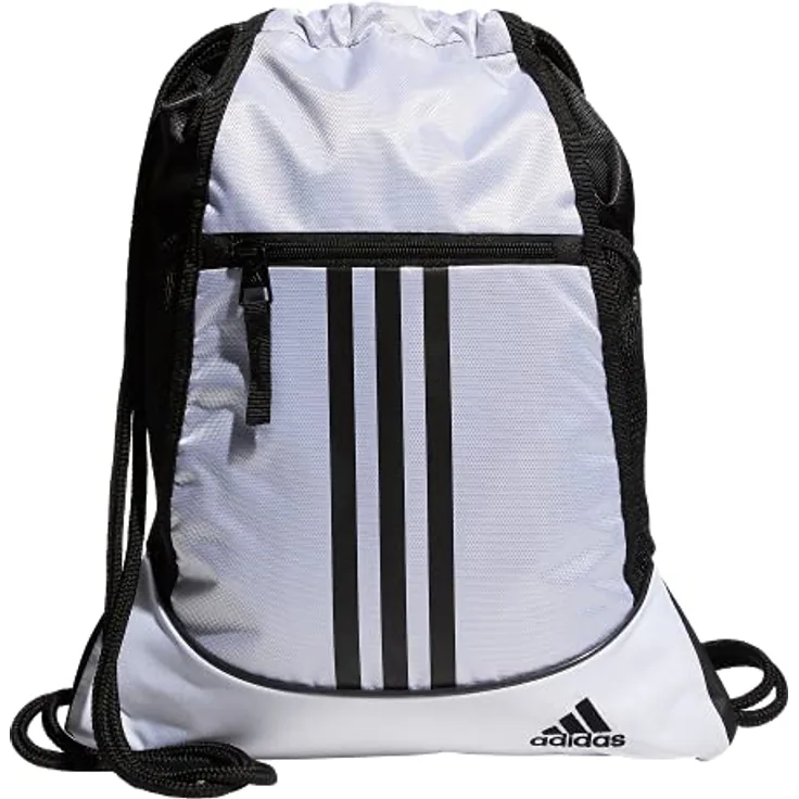 adidas Alliance II Sackpack, One Size, weiß/schwarz, Einheitsgröße, Alliance Ii Sackpack
