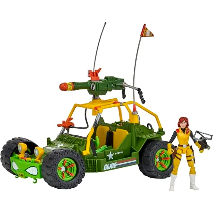 Playmates Teenage Mutant Ninja Turtles X G.I. Joe A.W.E. Shell-Striker Fahrzeug mit Figur, bedruckte Box – Bild 1