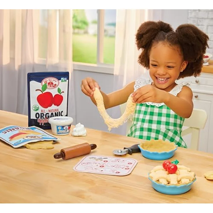 Little Tikes Creative Chefs Pie Kit, Tortenbäcker-Rollenspiel mit Make-It! Mix-Spielsand und 22 Zubehörteilen, für Kinder ab 3 Jahren, nicht essbar – Bild 4
