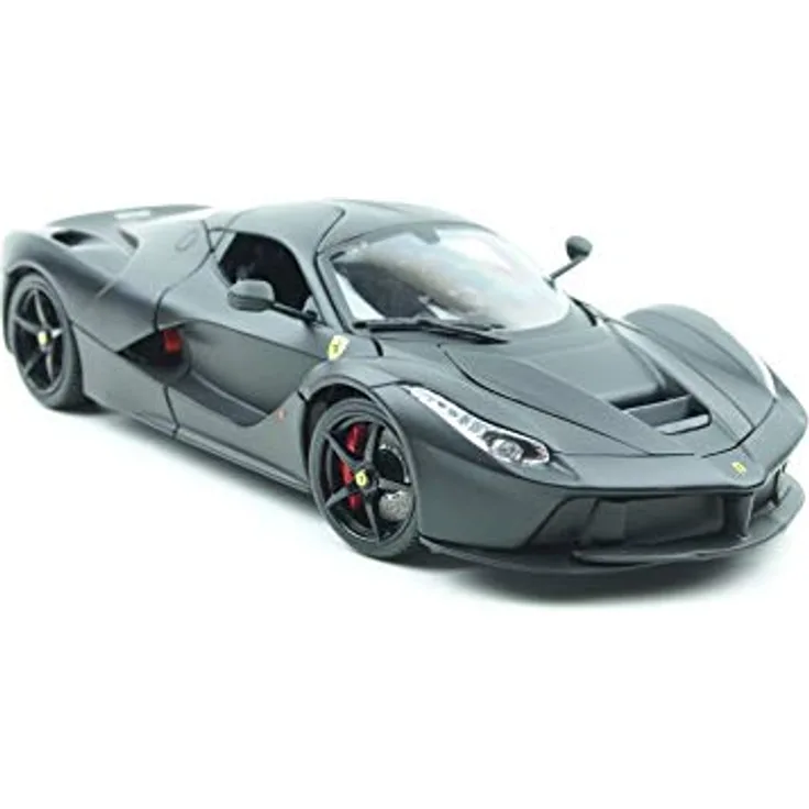 Bburago Ferrari LaFerrari, hochwertiges Modellfahrzeug aus Zinkguss mit funktionierenden Türen und Hauben in Geschenkbox