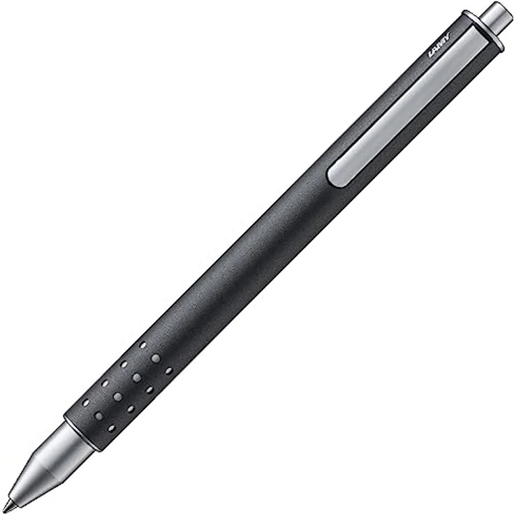 Lamy Swift, Kappenloser Tintenroller mit versenkbarem Clip, grau – Bild 1