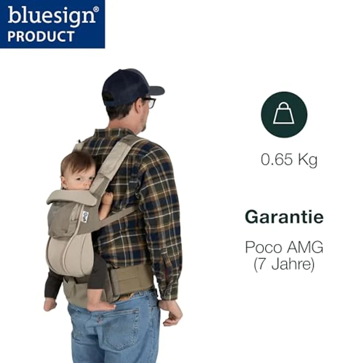Osprey Poco Soft Child Carrier LT, Kindertragerucksack mit Becken- und Brustgurt, 62 cm, Unisex, Polyester – Bild 2