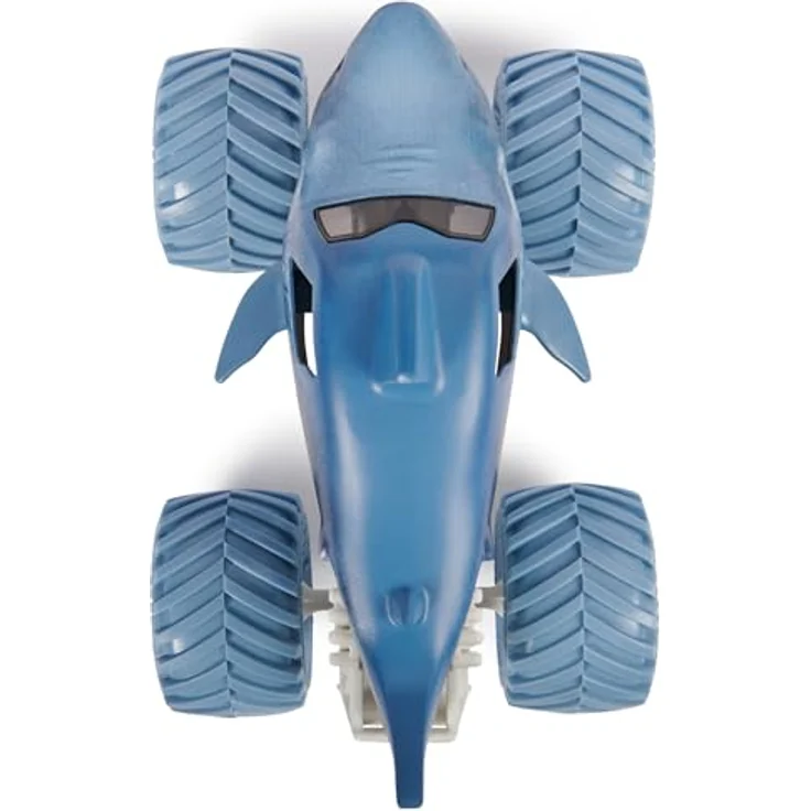 Monster Jam Megalodon, Offizieller Monster Truck im Maßstab 1:24 mit funktionierender Federung und Gummi-BKT-Reifen, Kinderspielzeug für Jungen und Mädchen ab 3 Jahren – Bild 5