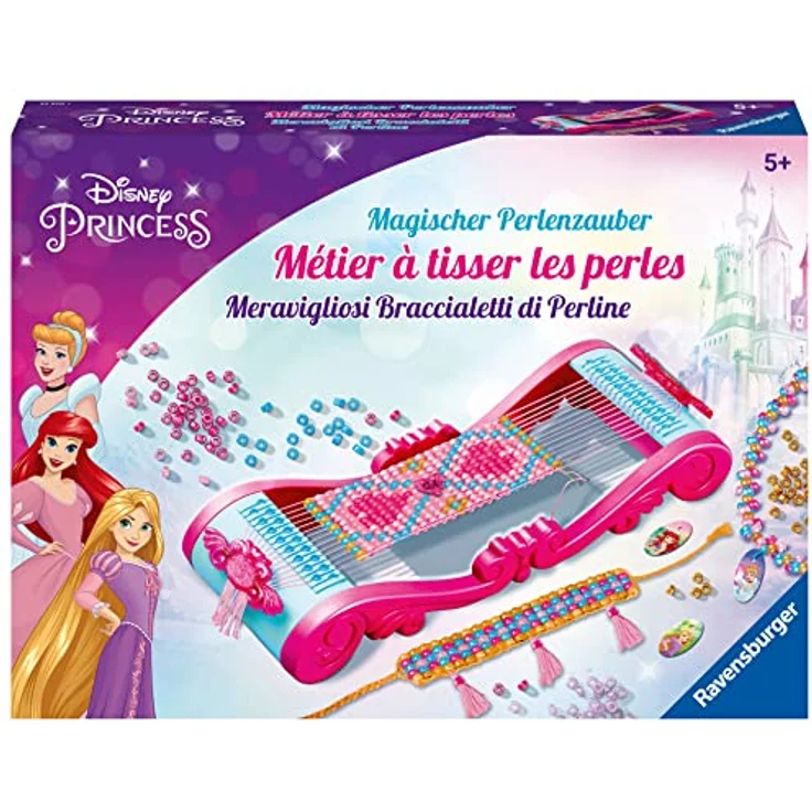 Ravensburger 23540 Magischer Perlenzauber Disney Princesses - Zauberhafte Armbänder aus bunten Perlen basteln, Kreatives Bastelset für Kinder ab 5 Jahren – Bild 1