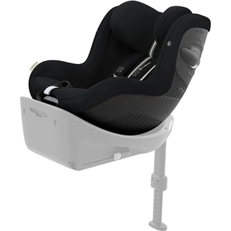 Cybex Sirona G I-Size Plus, Reboard Kindersitz für Kinder ab 61 cm bis 105 cm, Moon Black – Bild 1