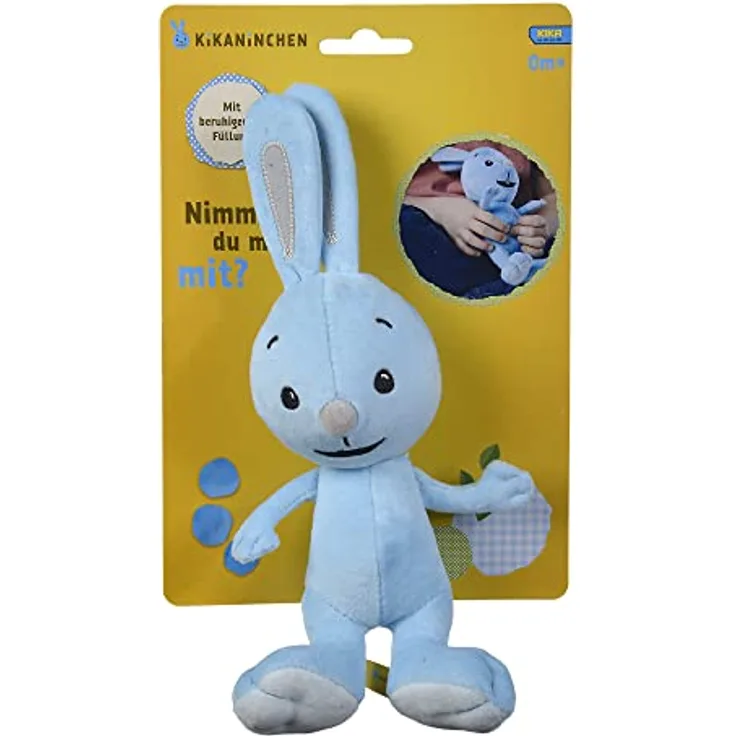 Simba 109463054 Kikaninchen Plüschtier, 25cm, Plüschfigur aus kuschelweichem Plüsch mit Mikroschaumfüllung, ab den ersten Lebensmonaten