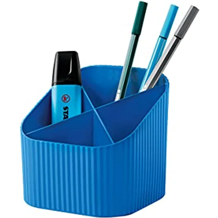 HAN Schreibtischköcher Re-X-LOOP – say yes to 100% recycled, modernes, junges Design für alle Schreibtischutensilien, blau, 17238-914