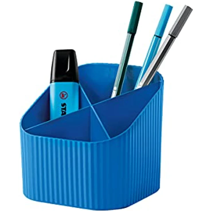 HAN Schreibtischköcher Re-X-LOOP – say yes to 100% recycled, modernes, junges Design für alle Schreibtischutensilien, blau, 17238-914 – Bild 1