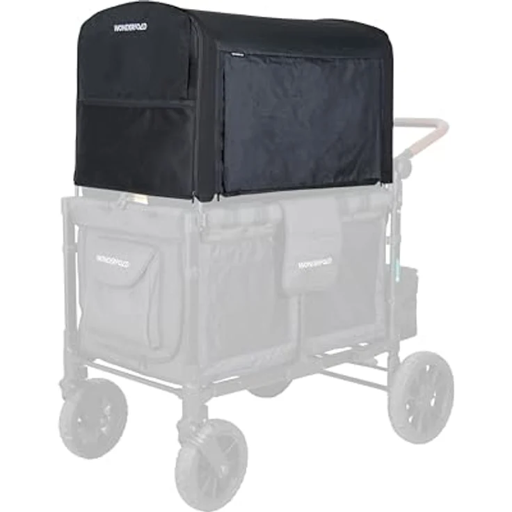 WONDERFOLD W2 Elite/Luxe Flex-Verdeck, anpassbares Dach mit abnehmbaren Seiten und UV-Schutz für Kinderwagen – Bild 1