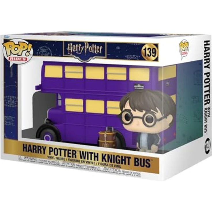 Funko Pop! Ride Super Deluxe: Harry Potter - Knight Bus, 14 cm Vinyl-Sammelfigur aus hochwertigem Material, offizielles Merchandise für Fans – Bild 1