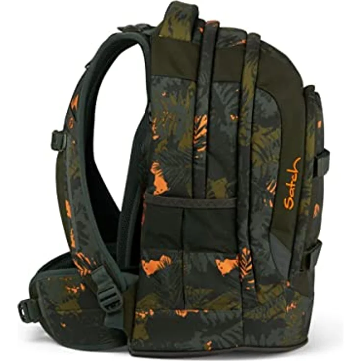 Satch Pack Schulrucksack Set 3tlg. Jurassic Jungle mit Schlamperbox und Sportbeutel, 30 Liter Volumen, 100% recycelte Materialien – Bild 3