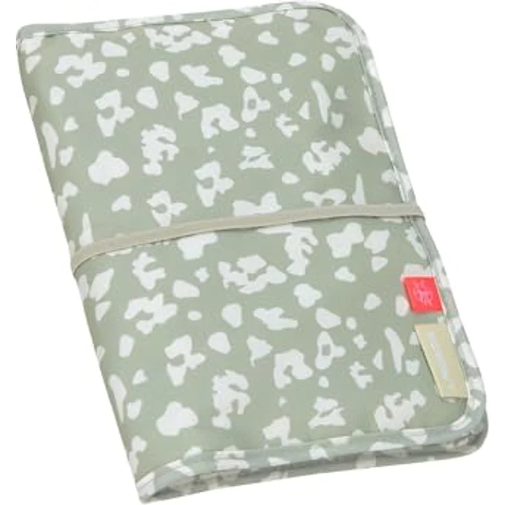 LÄSSIG Windeltasche mit Wickelunterlage und Fach für Feuchttücher, Changing Pouch Leo light khaki – Bild 1