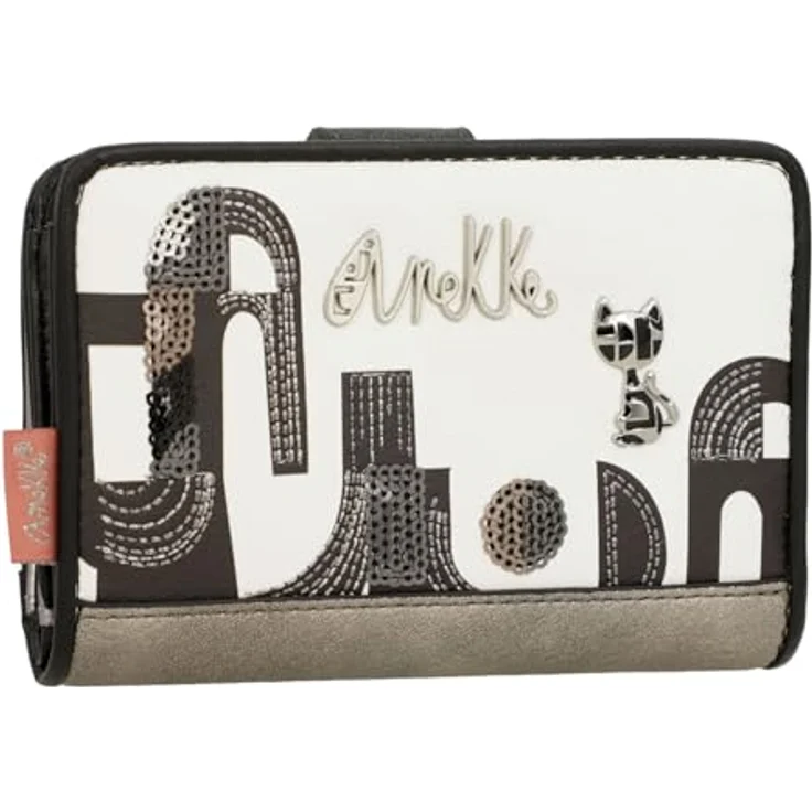 Anekke Geldbörse Peace & Love Nature Sixties RFID Wallet M, mit RFID-Blocker Schutz, Black & White – Bild 5