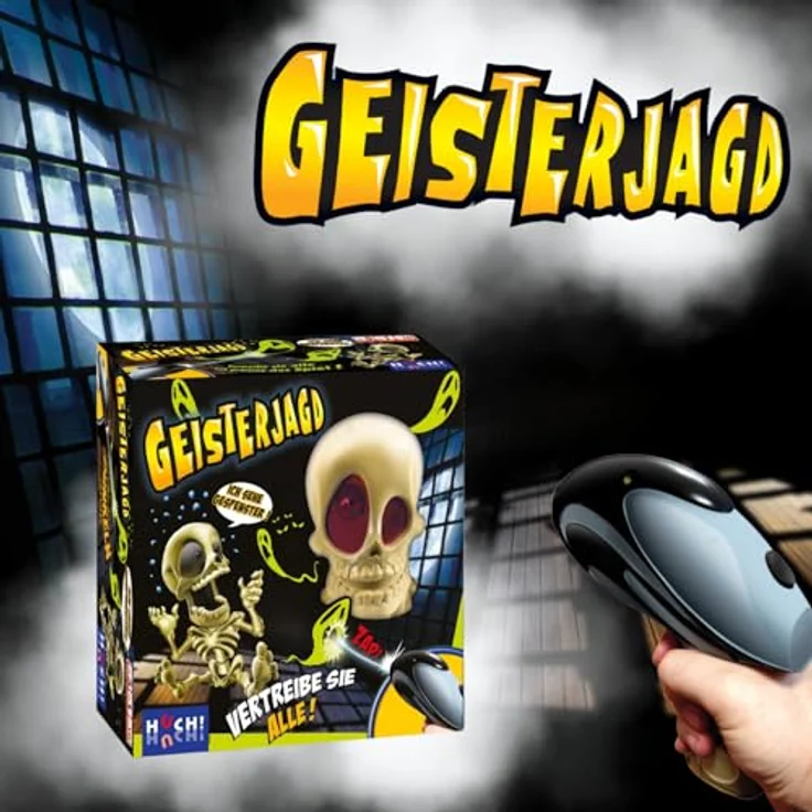 Hutter Trade Geisterjagd - Vertreibe sie alle! Brettspiel mit gruseligem Johnny Skeletti, für Kinder ab 3 Jahren – Bild 6