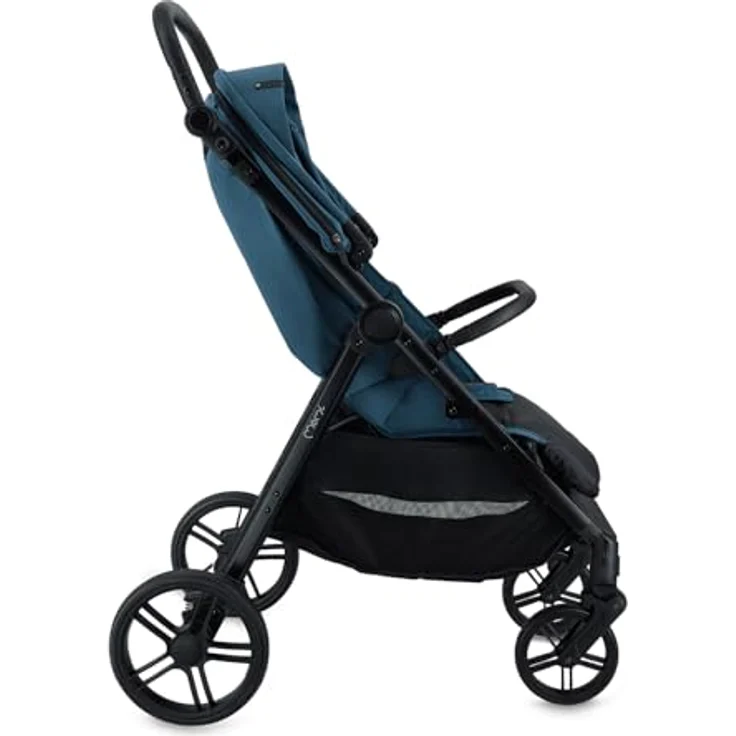 MoMi CLARA Kinderwagen, breiter Buggy in Blau für Kinder bis 22 kg, verstellbarer Schiebegriff, umfangreiches Zubehör – Bild 16