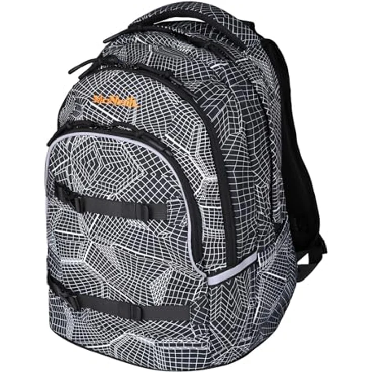 McNeill Schulranzen Milo (2-tlg), Polyester, ergonomisch, 27 l Volumen, Farbe render – Bild 5