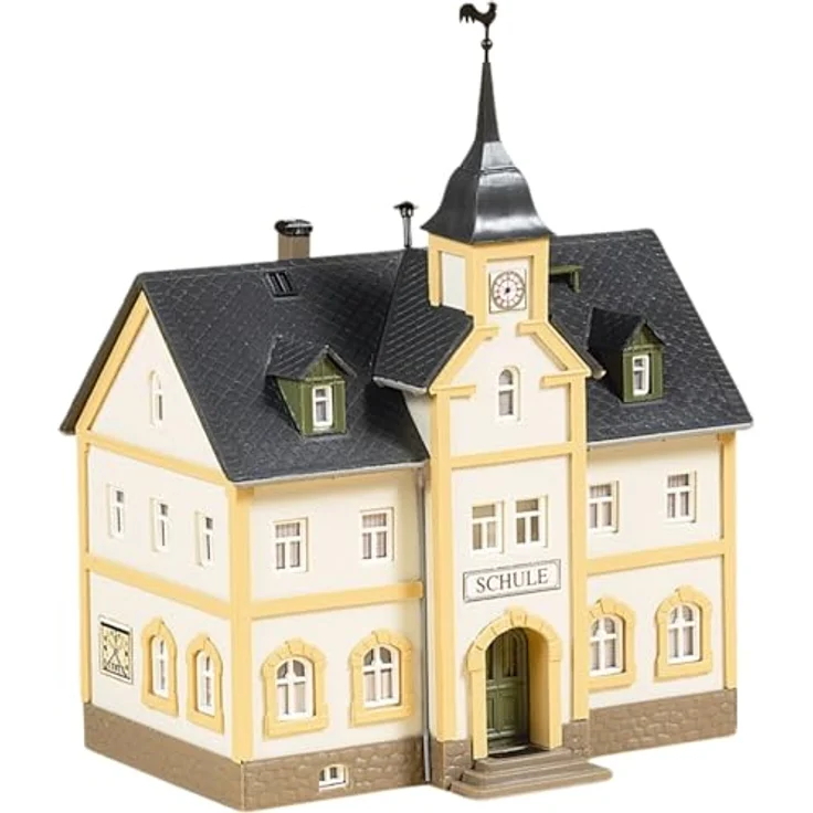 Auhagen 12353 H0/TT Dorfschule, Modellbau Zubehör für Bahnliebhaber, 1 Stück – Bild 5