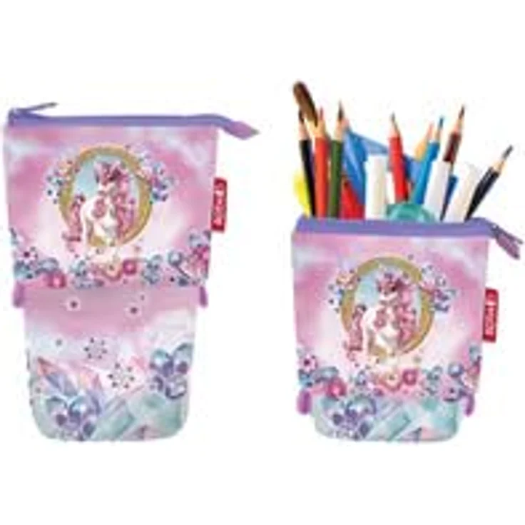 Roth Schlampermäppchen Einhorn Beauty, rosa Federmäppchen für Schule und Büro – Bild 2