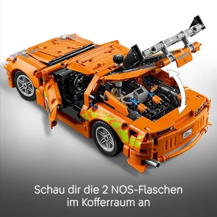 LEGO Technic Fast and Furious Toyota Supra MK4 - Spielzeug Auto - Mit 6-Zylinder-Motor & aufklappbaren Türen - Modell Set für Jungen und Mädchen ab 9 Jahren - Geschenkidee zum Geburtstag 42204 – Bild 5