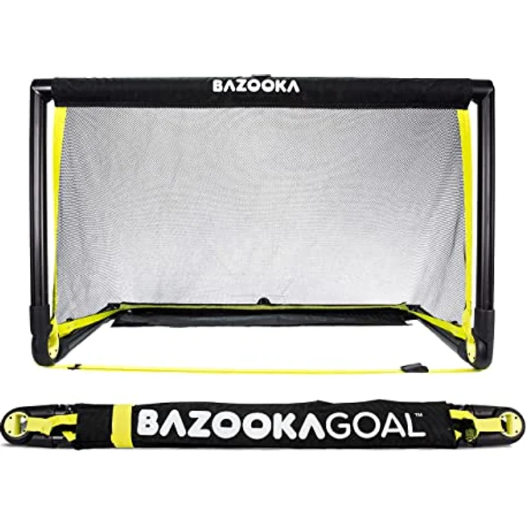 BazookaGoal Originalgetreues Fußballtor für Kinder | Pop-up Design | Verstärkter Rahmen | 1,20 x 0,75 m – Bild 1