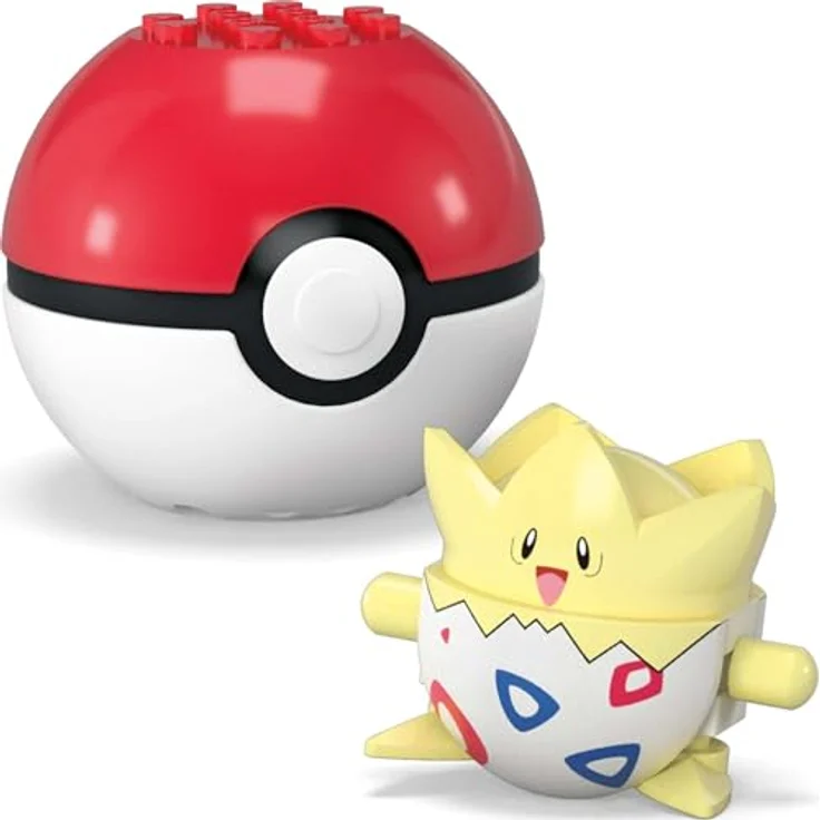 MEGA Pokémon Actionfigur Bauspielzeug-Set, Pokéball 2er-Pack, Togepi und Plinfla mit 41 Teilen, für Kinder, JCT44 – Bild 4