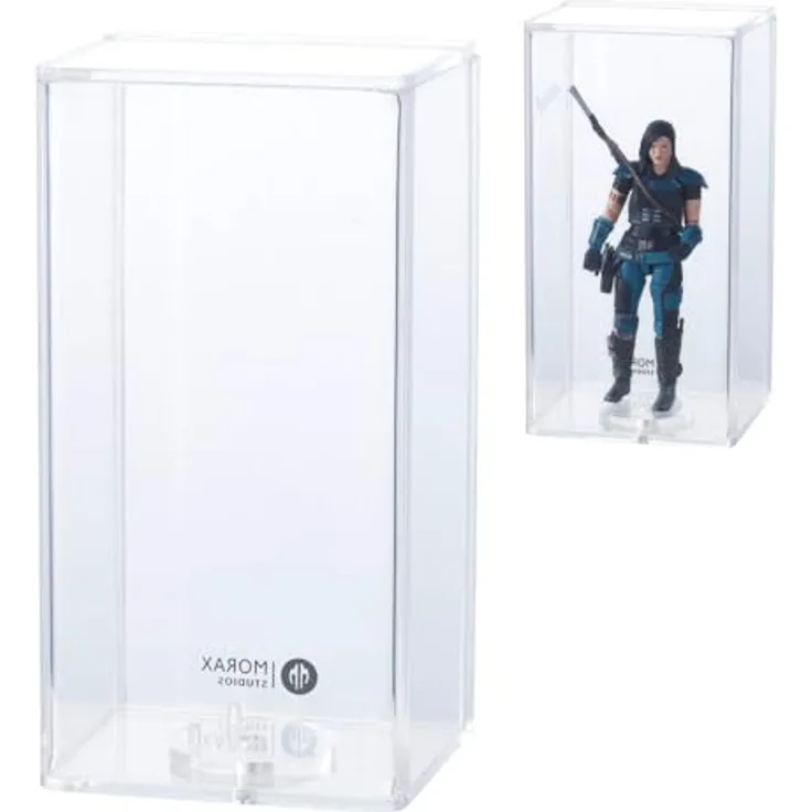 Morax 6x MAGNETO Acryl Case, Vintage/Modern Star Wars Figuren Stand MS-18180, UV-Schutz, innen 129x64x57 mm