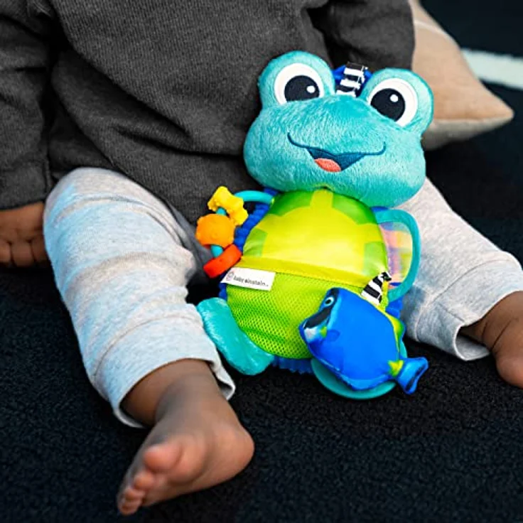 Baby Einstein Neptune, sensorisches Kuscheltier mit Plüschaktivität, knisternde Geräusche und kontrastreiche Farben, abwischbar – Bild 11
