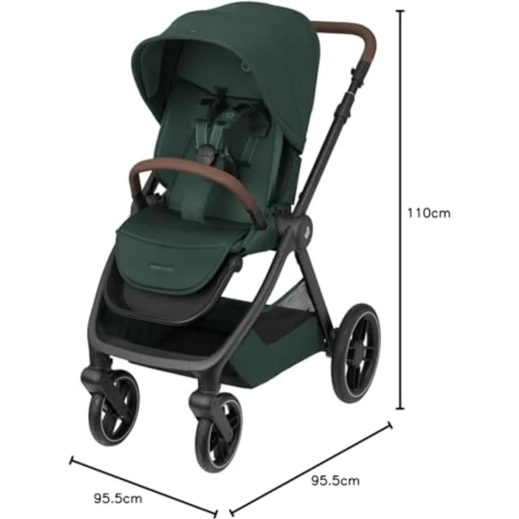 Maxi-Cosi Oxford Kinder-Buggy, 0-4 Jahre, 0-22 kg, kompakt zusammenfaltbar, geräumiger Sitz, ergonomische Rückenlehne, Travelsystem kompatibel – Bild 10