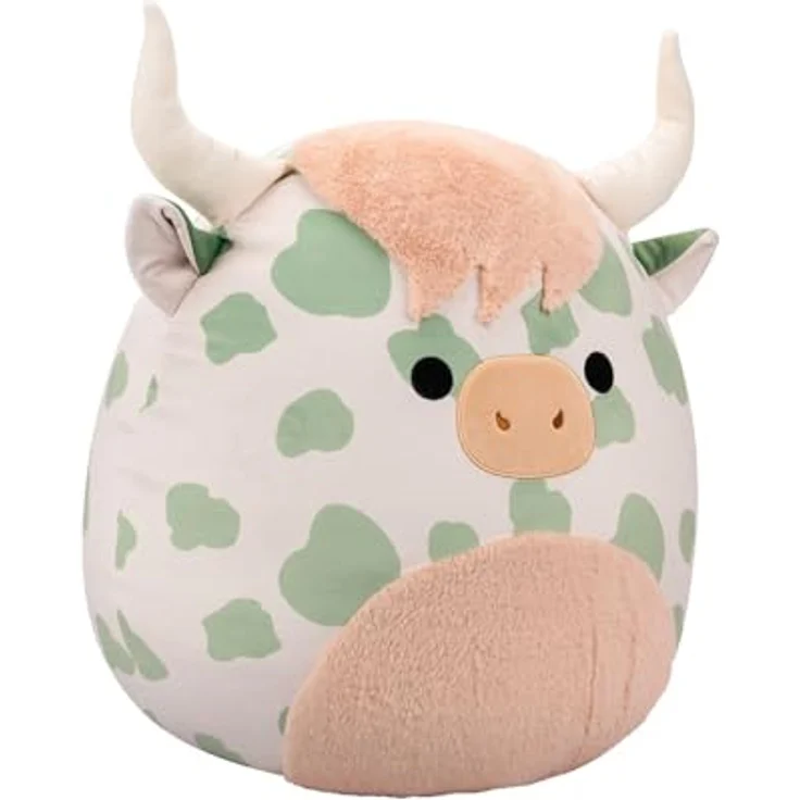 Squishmallows Celestino Plüsch-Highland-Kuh, 50 cm Kuscheltier für Neugeborene und älter – Bild 3